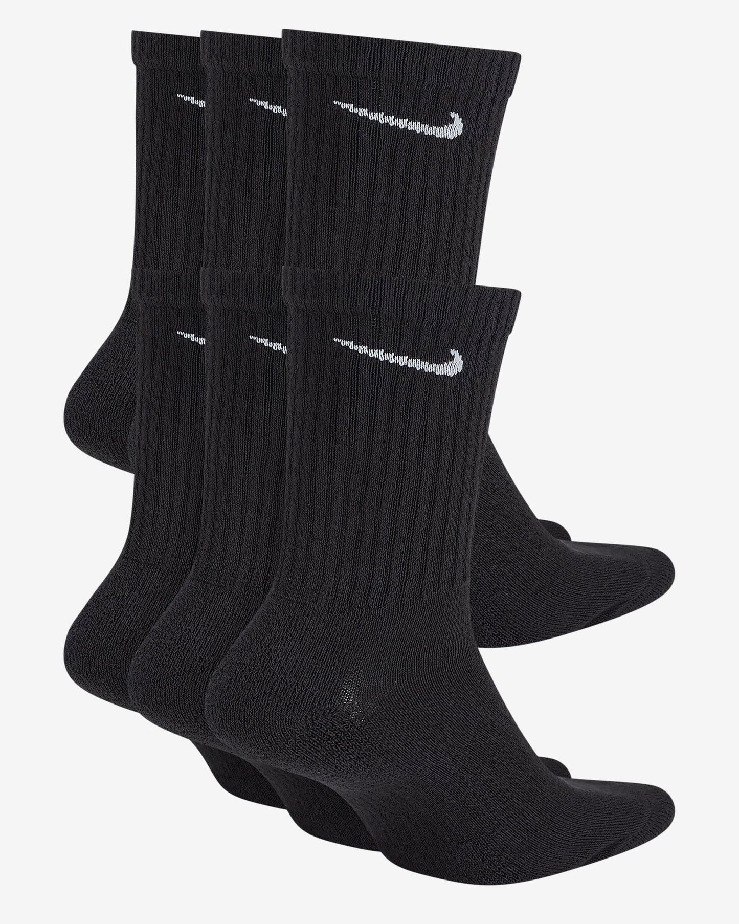 Nike Everyday Cushioned - Medias (pack de 6) Negro