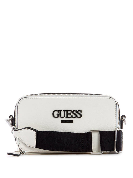 Lewistown Double Zip Crossbody WHITE