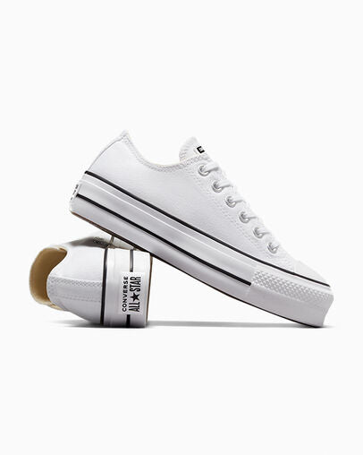 Chuck Taylor All Star Platform Canvas White Low