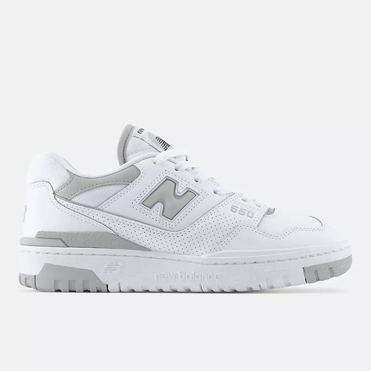 New Balance 550 White with raincloud