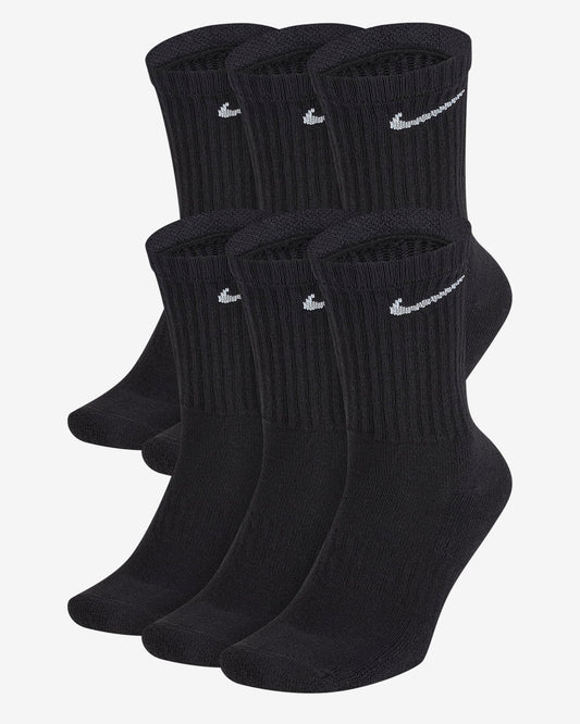 Nike Everyday Cushioned - Medias (pack de 6) Negro