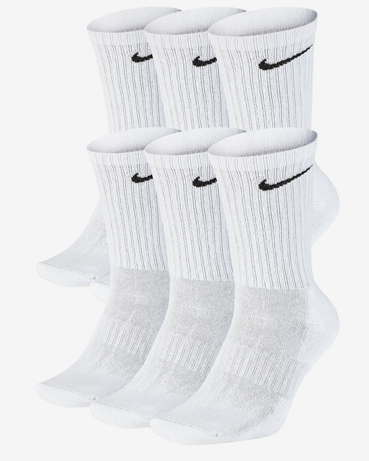 Nike Everyday Cushioned - Medias (pack de 6) Blanco